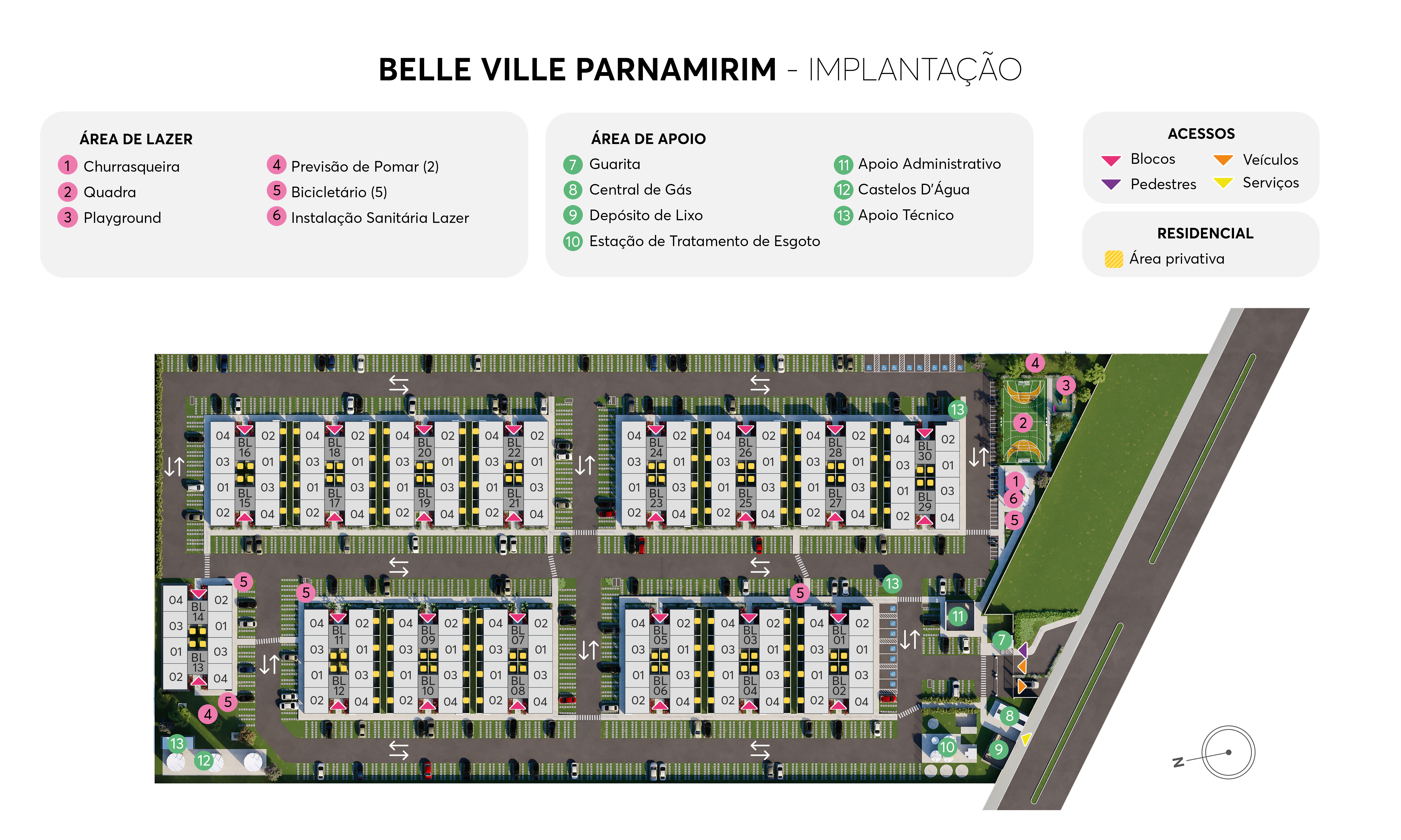Implantação do Empreendimento Belle Ville Parnamirim